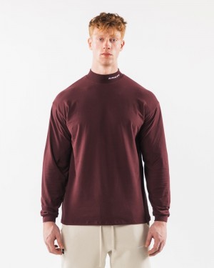 Camasa Barbati Alphalete Brushed Core Mock Neck LS Visinii | 307524-QTA
