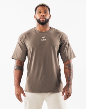 Camasa Barbati Alphalete Brushed Crest Gri Maro | 649025-SPH
