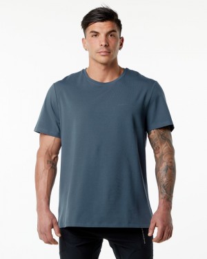 Camasa Barbati Alphalete Clasici Albastri | 538416-LNO