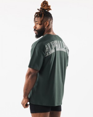 Camasa Barbati Alphalete Collegiate Verzi | 439061-QYH