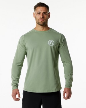 Camasa Barbati Alphalete Dynasty LS Masline Verzi | 481965-OTJ