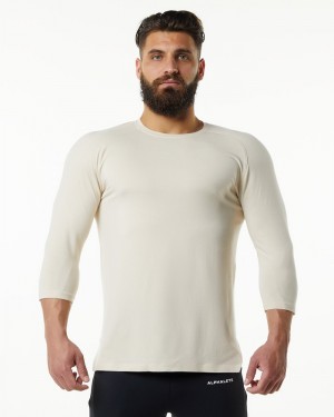 Camasa Barbati Alphalete Evo 3/4 Sleeve Albi | 340286-NCV