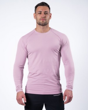 Camasa Barbati Alphalete Hero Long Sleeve Roz | 274869-THL