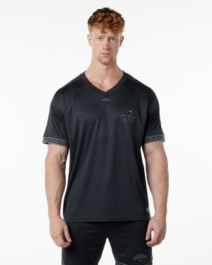 Camasa Barbati Alphalete Varsity NFL Jersey Negrii | 635827-NKL