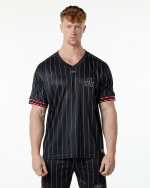 Camasa Barbati Alphalete Varsity NFL Jersey Negrii | 142935-TMA