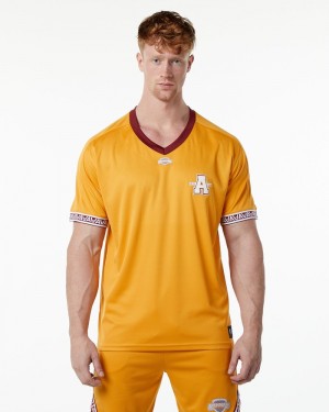 Camasa Barbati Alphalete Varsity NFL Jersey Galbeni | 753921-HZB
