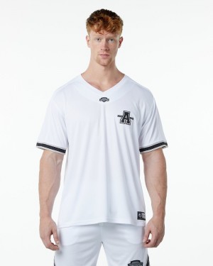 Camasa Barbati Alphalete Varsity NFL Jersey Albi | 485621-LQR