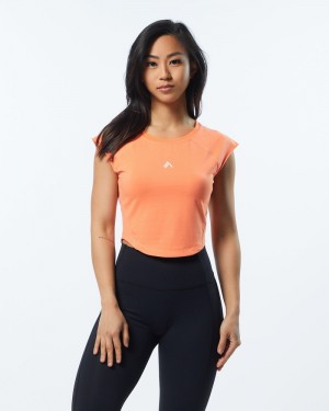 Camasa Dama Alphalete Velocity Crop Corai | 835410-EZD