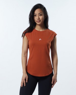 Camasa Dama Alphalete Velocity Portocalii | 619527-ITZ