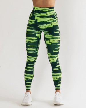 Colanti Dama Alphalete Surface Pocket Camuflaj | 180647-YTH