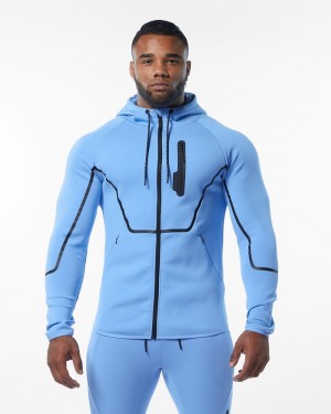Geaca Barbati Alphalete ELMTS Atletism Albastri Deschis | 460318-NXF