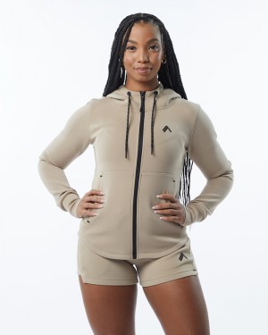 Geaca Dama Alphalete ELMTS Atletism Maro | 609274-UQS