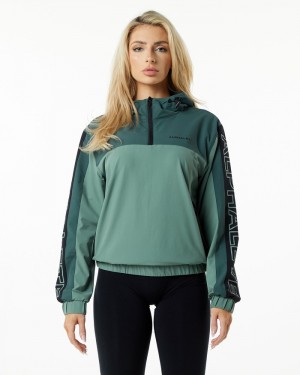 Geaca Dama Alphalete Infinity Tech Masline Verzi | 345168-PLY