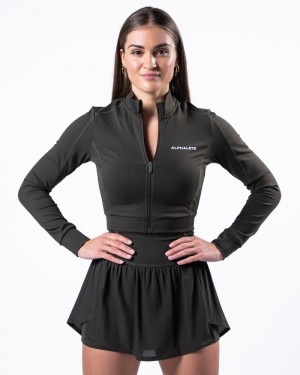 Geaca Dama Alphalete Trace Gri | 987506-BSN