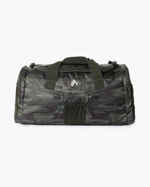 Genti Barbati Alphalete Essential Duffel Masline Verzi Camuflaj | 931240-AGJ