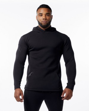 Hanorac Cu Gluga Barbati Alphalete ELMTS Fitted Negrii | 961807-YXW