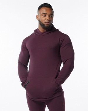 Hanorac Cu Gluga Barbati Alphalete ELMTS Fitted Visinii | 479506-RYC