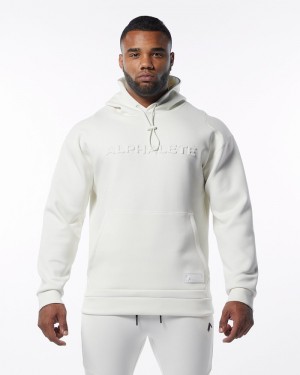 Hanorac Cu Gluga Barbati Alphalete ELMTS Albi | 387210-MRX