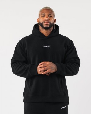 Hanorac Cu Gluga Barbati Alphalete King Negrii | 645803-ZFH