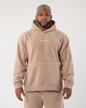 Hanorac Cu Gluga Barbati Alphalete King Bej | 618392-HZE