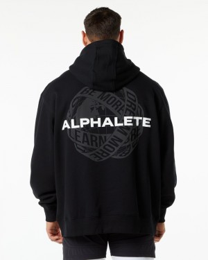 Hanorac Cu Gluga Barbati Alphalete Unity Negrii | 942718-LMZ
