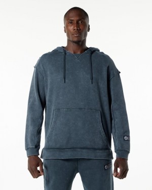 Hanorac Cu Gluga Barbati Alphalete Very Terry Albastri | 824576-ZAI