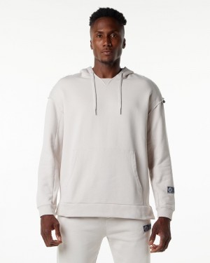 Hanorac Cu Gluga Barbati Alphalete Very Terry Albi | 356972-HAN