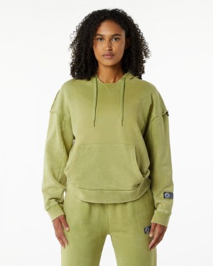 Hanorac Cu Gluga Dama Alphalete Very Terry Verzi | 926084-ANS