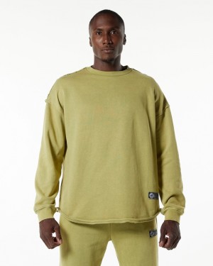 Hanorace Barbati Alphalete Very Terry Pullover Verzi | 529304-UEO