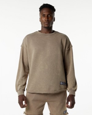 Hanorace Barbati Alphalete Very Terry Pullover Gri | 601258-TZD