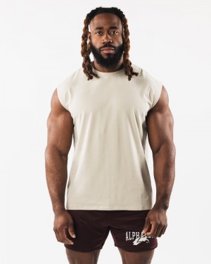 Maiouri Barbati Alphalete Brushed Wolf Head Muscle Albi | 609812-CFT