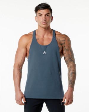 Maiouri Barbati Alphalete Emblem Stringer Albastri | 195067-DBH