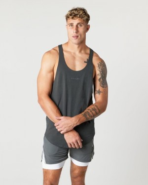 Maiouri Barbati Alphalete Heavy Bumbac Core Stringer Gri | 083547-GJD