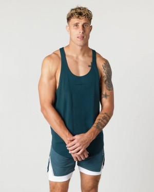 Maiouri Barbati Alphalete Heavy Bumbac Core Stringer Albastri | 728306-IZR