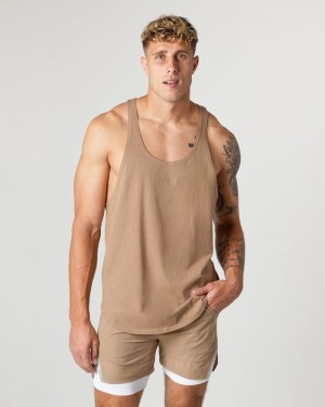 Maiouri Barbati Alphalete Heavy Bumbac Core Stringer Gri | 753691-KWT
