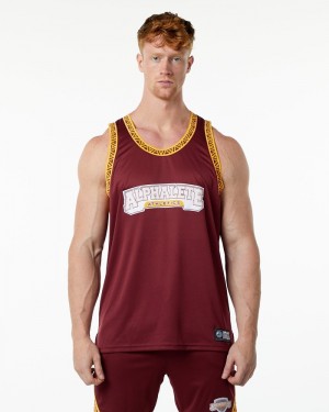 Maiouri Barbati Alphalete Varsity Basketball Jersey Rosii | 926750-DIM