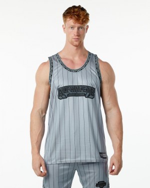 Maiouri Barbati Alphalete Varsity Basketball Jersey Gri | 590276-CBX