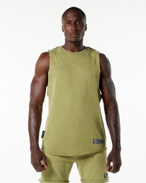 Maiouri Barbati Alphalete Very Terry Cutoff Verzi | 753826-LHI