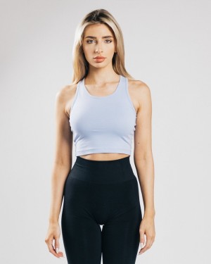 Maiouri Dama Alphalete Essential Crop Albastri | 139058-LAC