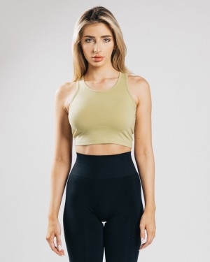 Maiouri Dama Alphalete Essential Crop Masline Verzi Deschis | 256870-OWK