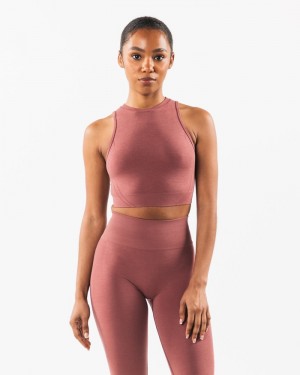 Maiouri Dama Alphalete Stratus Crop Roz | 389546-GDJ