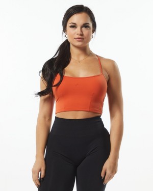 Maiouri Dama Alphalete Ultrasoft Camisole Portocalii | 697352-OLY