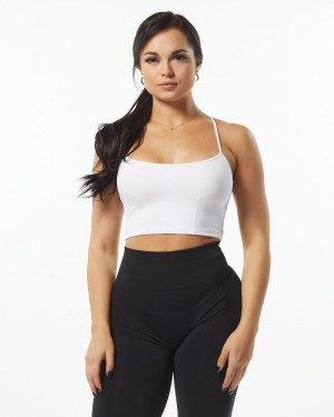Maiouri Dama Alphalete Ultrasoft Camisole Albi | 327059-YSK