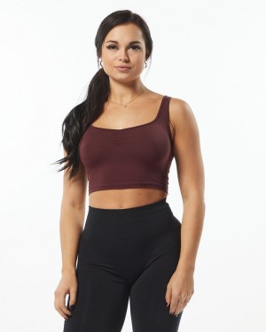 Maiouri Dama Alphalete Ultrasoft Square Neck Visinii | 021764-YNC