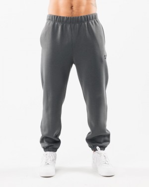 Pantaloni Jogger Barbati Alphalete Academy Relaxed Gri | 483591-AQJ