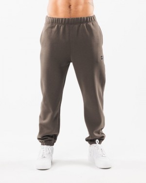 Pantaloni Jogger Barbati Alphalete Academy Relaxed Gri Maro | 917865-ABQ