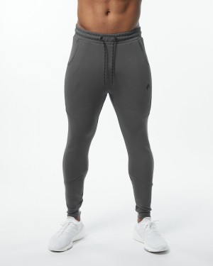 Pantaloni Jogger Barbati Alphalete ELMTS Zip Gri | 481367-TDS