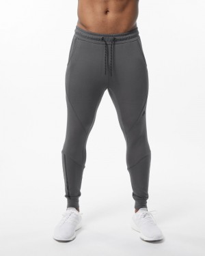 Pantaloni Jogger Barbati Alphalete ELMTS Cuffed Gri | 279806-UDN