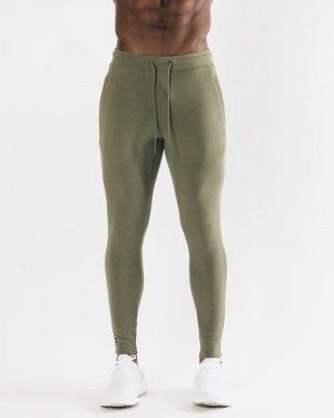 Pantaloni Jogger Barbati Alphalete Identity Masline Verzi Deschis | 953842-FPX