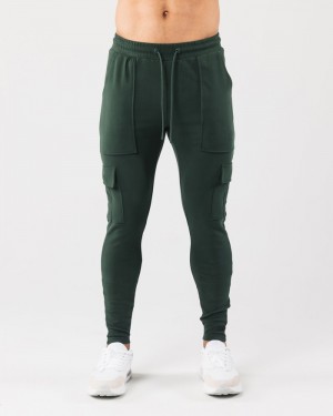 Pantaloni Jogger Barbati Alphalete Identity Cargo Verzi | 309584-BER